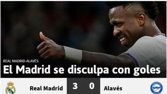 AS: "El Madrid se disculpa con goles"