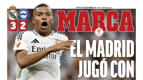 PORTADA | Marca: "El Madrid jugó con fuego"