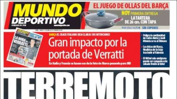 PORTADA - Mundo Deportivo: "Terremoto Cristiano"