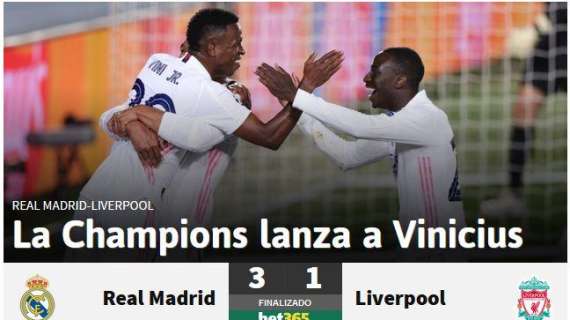 AS: "La Champions lanza a Vinícius"