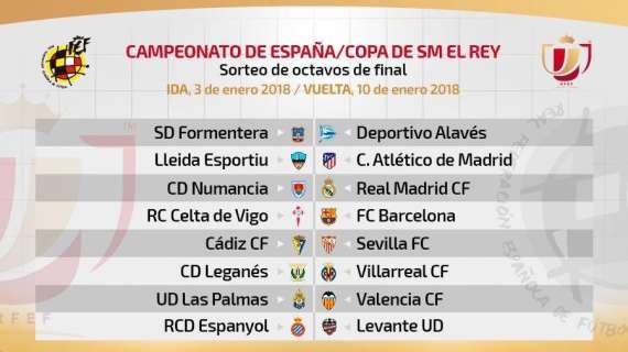 ¡NO TE LO PIERDAS! Así han quedado los octavos de la Copa del Rey