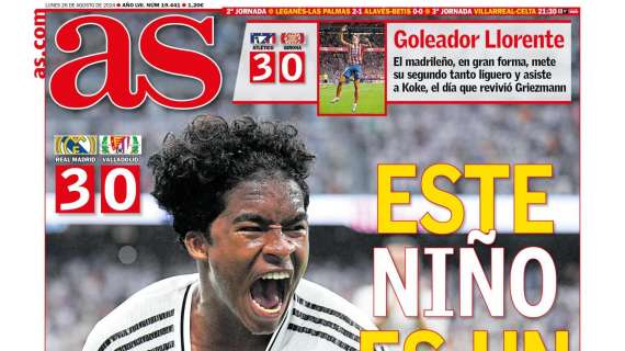 PORTADA | AS: "Este niño es un cañón"