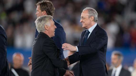 Ancelotti y Florentino P&eacute;rez