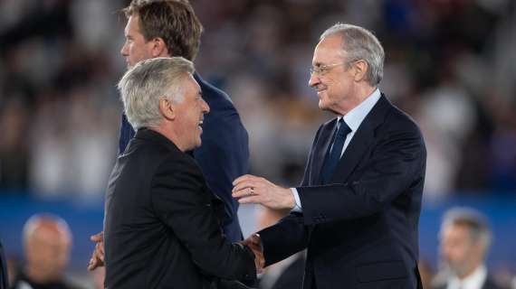 Ancelotti y Florentino P&eacute;rez