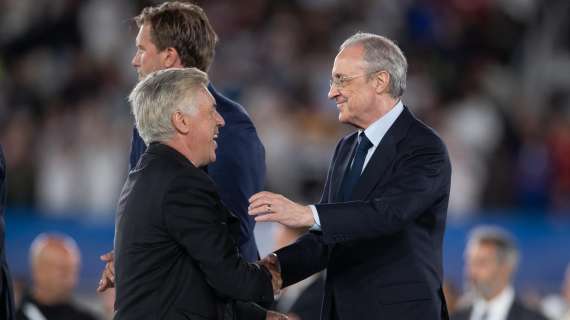 Ancelotti y Florentino P&eacute;rez