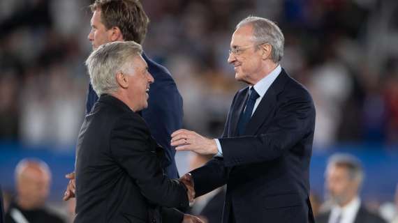 Ancelotti y Florentino P&eacute;rez