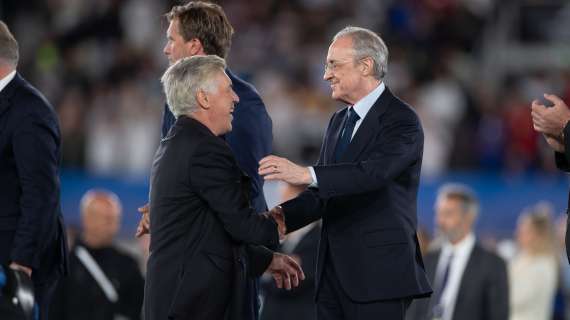Ancelotti y Florentino P&eacute;rez