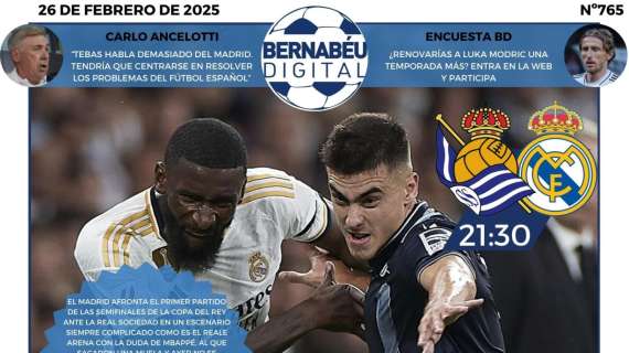 La previa del Real Sociedad - Real Madrid, protagonista en la portada