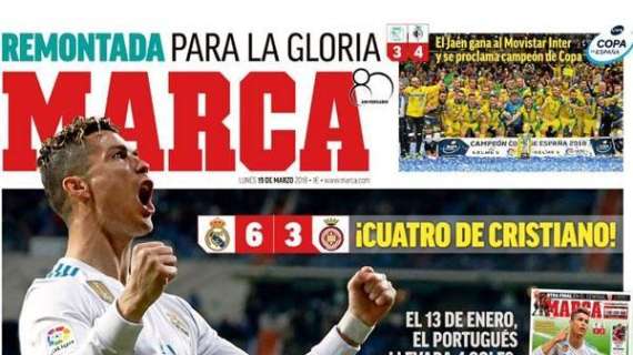 PORTADA - Marca se rinde a Cristiano: "¡Alucinante!"