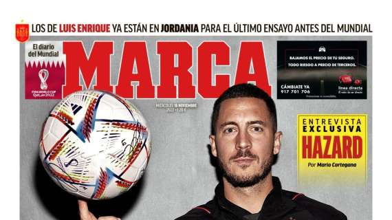 PORTADA | Marca, con Hazard: "Si en verano el Madrid me dice que tengo que irme, lo aceptaré"