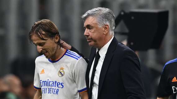 Modric y Ancelotti, Madrid