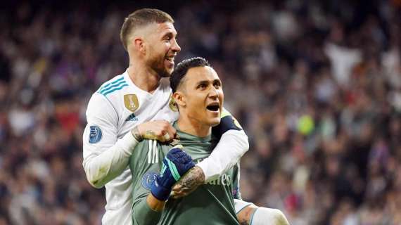 FOTO - Ramos, Modric y Keylor mostraron sus últimos trofeos al Santiago Bernabéu