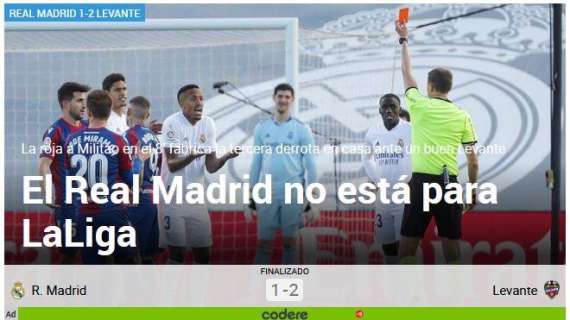 Marca: "El Madrid no está para LaLiga"