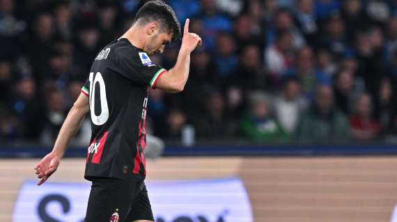 Brahim D&iacute;az con el AC Milan