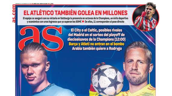 AS saca en portada a los posibles rivales del Real Madrid en Champions: "Lobos o corderos"