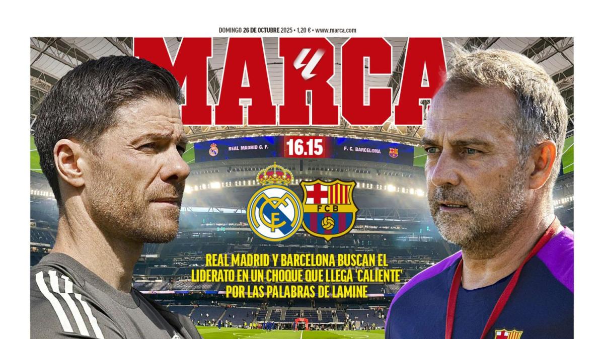 "Superclásico": la previa del Real Madrid - Barcelona, en el diario Marca
