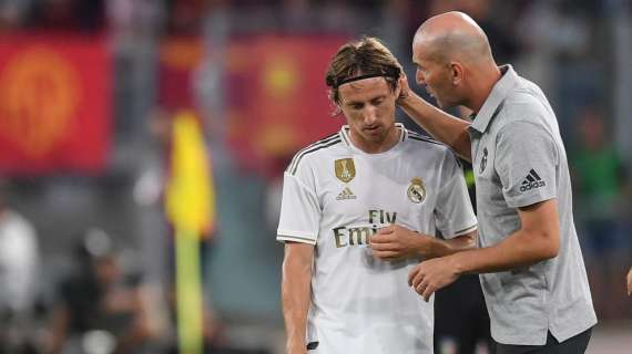 Zidane a sus jugadores: "No es normal que Modric solo haya ganado una liga"