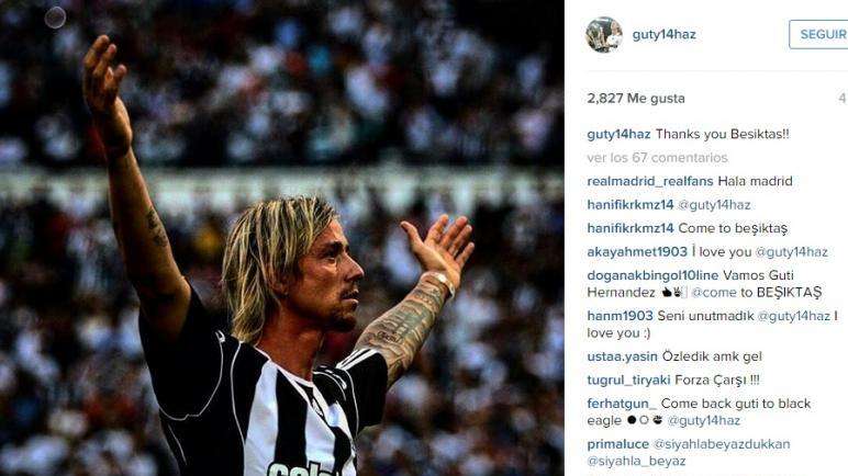 Guti, agradecido al Besiktas