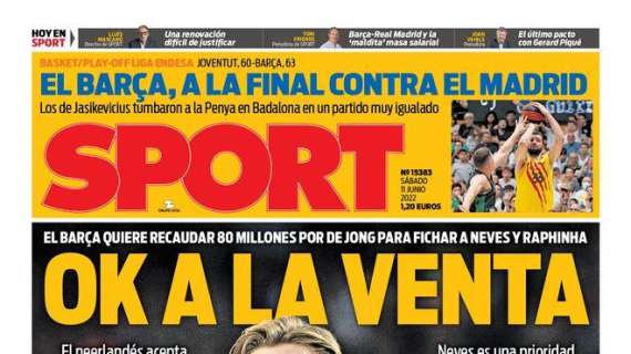 PORTADA | Sport: "OK a la venta"
