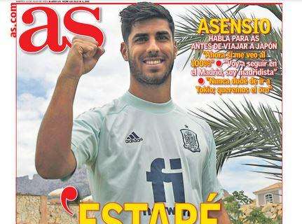 PORTADA | As, Asensio: "Estaré a la altura"