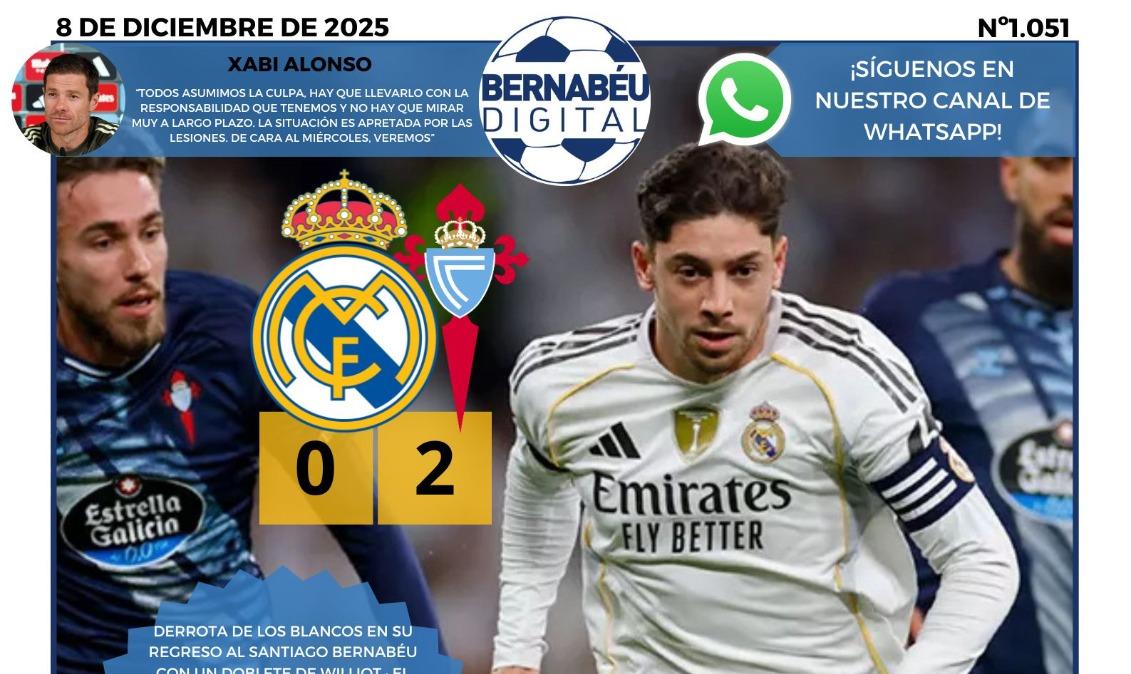 La derrota del Real Madrid protagoniza la portada BD