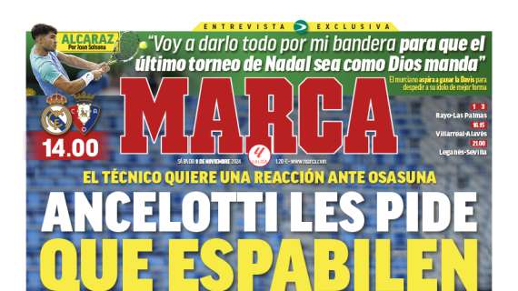 Marca destaca el mensaje del Real Madrid: "Ancelotti les pide que espabilen"