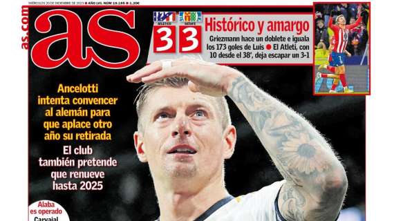 PORTADA | AS: "Kroos quédate"