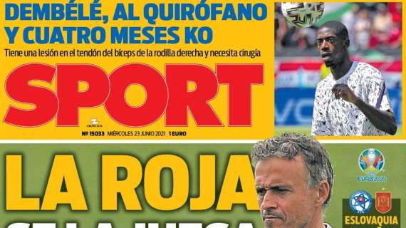 PORTADA | Sport: "La Roja se la juega"