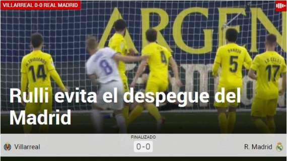 Marca: "Rulli evita el despegue del Madrid"