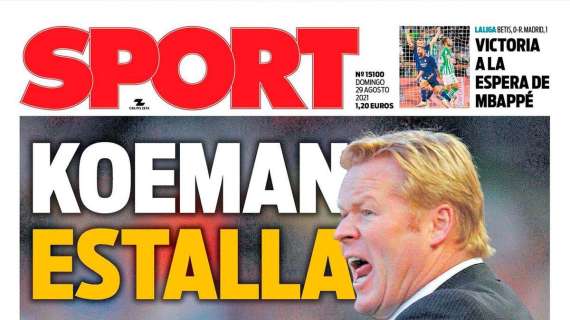 PORTADA | Sport: "Victoria a la espera de Mbappé"