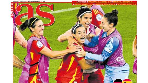 El pase de España a la final de la Eurocopa, en la portada de AS
