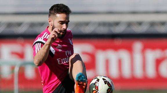 Carvajal se reincorpora al entrenamiento del Madrid