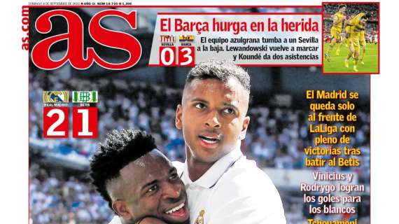 PORTADA | As: "El Bernabéu sigue de fiesta"