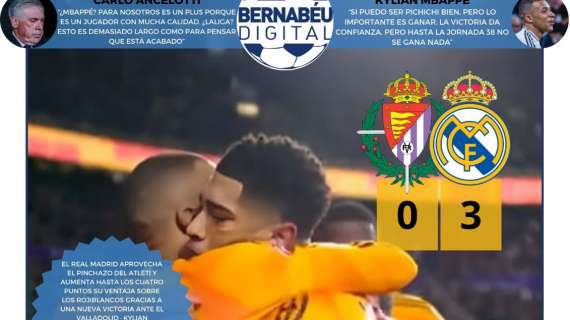 El hat-trick de Mbappé para ganar al Valladolid, protagonista en la portada BD