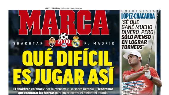 PORTADA | Marca: "Qué difícil es jugar así"