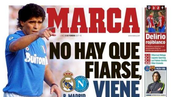 PORTADA - Marca: "No hay que fiarse, viene hasta Maradona"