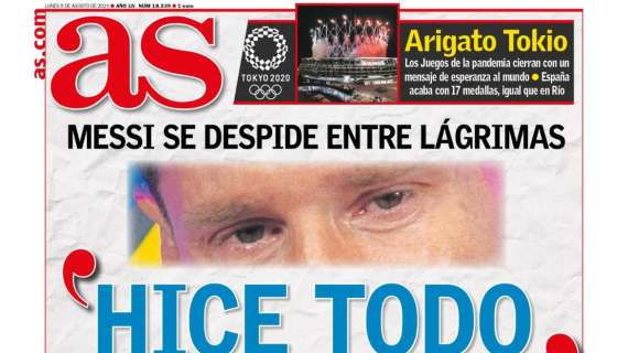 PORTADA | AS: "El Madrid mejora, pero no logra marcar ante el Milan"