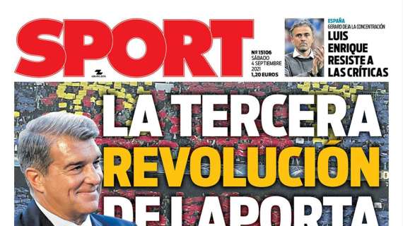 PORTADA | Sport: "El Madrid le ofrece un contrato galáctico a Mbappé"