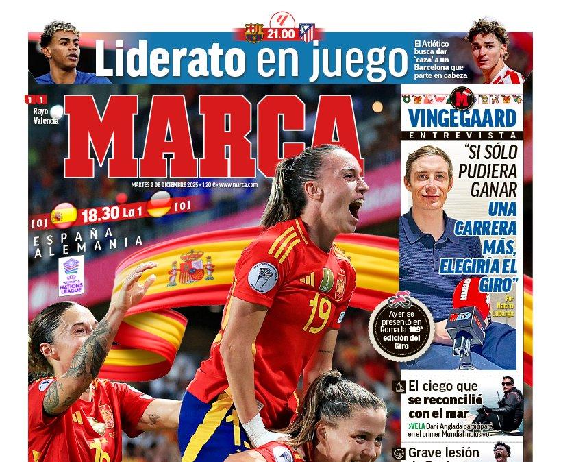 Marca destaca en su portada la final de la Nations League