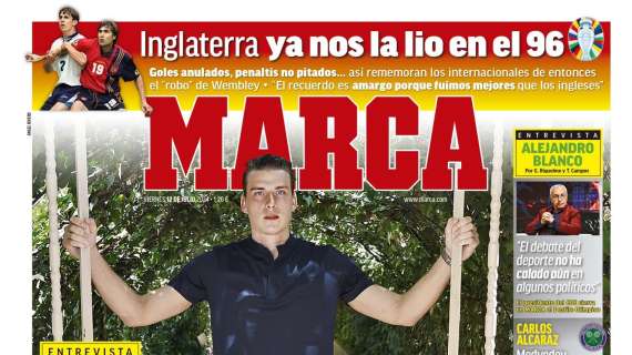 PORTADA | Marca, Lunin: "Vamos a ver si sigo en el Madrid"