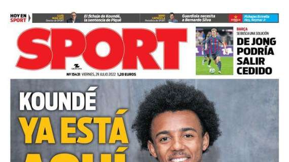 PORTADA | Sport: "Koundé ya está aquí"
