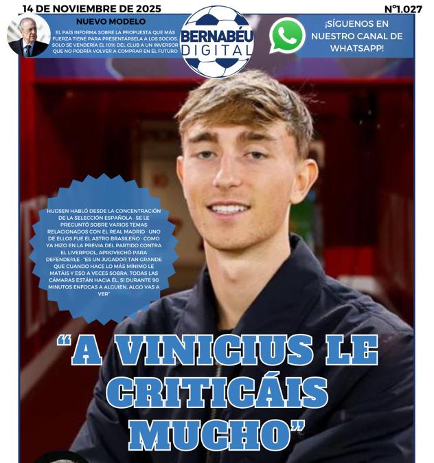 Huijsen se pronuncia sobre el caso Vinicius: Portada BD