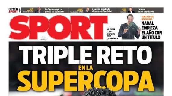 PORTADA | Sport: "Triple reto en la Supercopa"