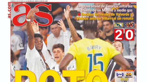 PORTADA | AS, con Carvajal: "Roto"