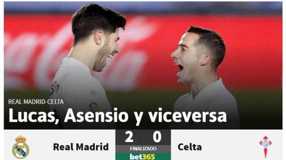 AS destaca el dueto de la noche: "Lucas, Asensio y viceversa"