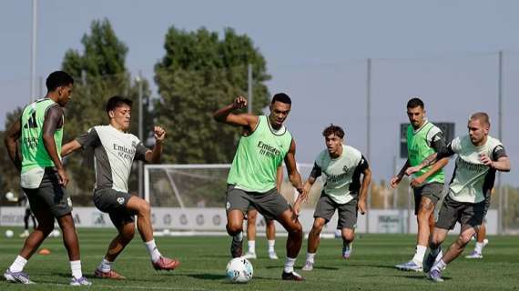 El Real Madrid sigue preparando la visita a Oviedo con cuatro bajas