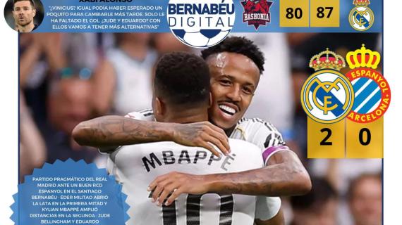 Mbappé, Militao y la victoria del Real Madrid, protagonista en la portada BD