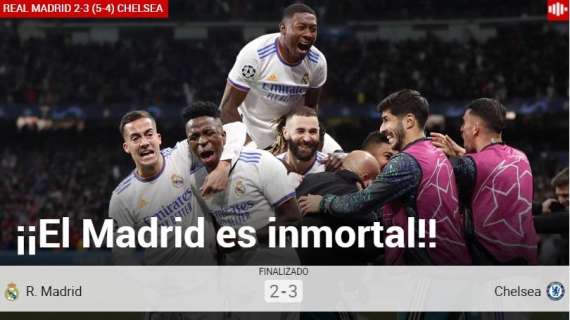 Marca: "¡El Madrid es inmortal!"