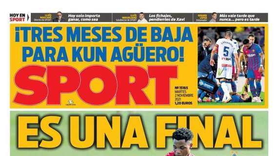 PORTADA | Sport: "Es una final"