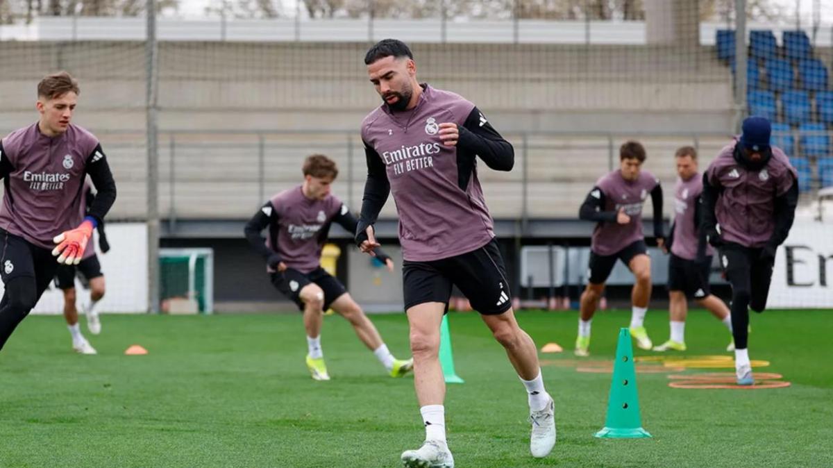 Una noticia positiva y seis ausencias en el entrenamiento del Real Madrid